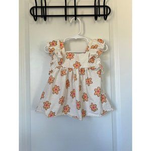 Zara Floral Ruffle Top